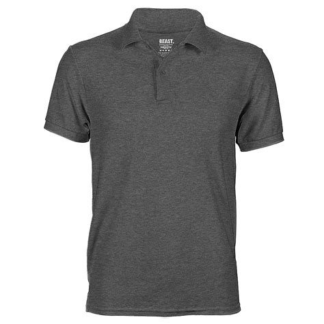 grey t-shirt polo